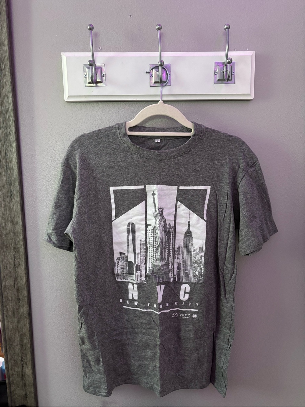 NYC Graphic Crewneck T-Shirt - Gray